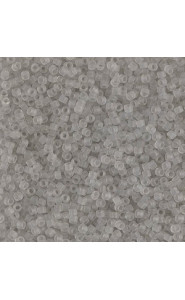 Miyuki delica beads 15/0 - Matted transparent gray mist DBS-1271